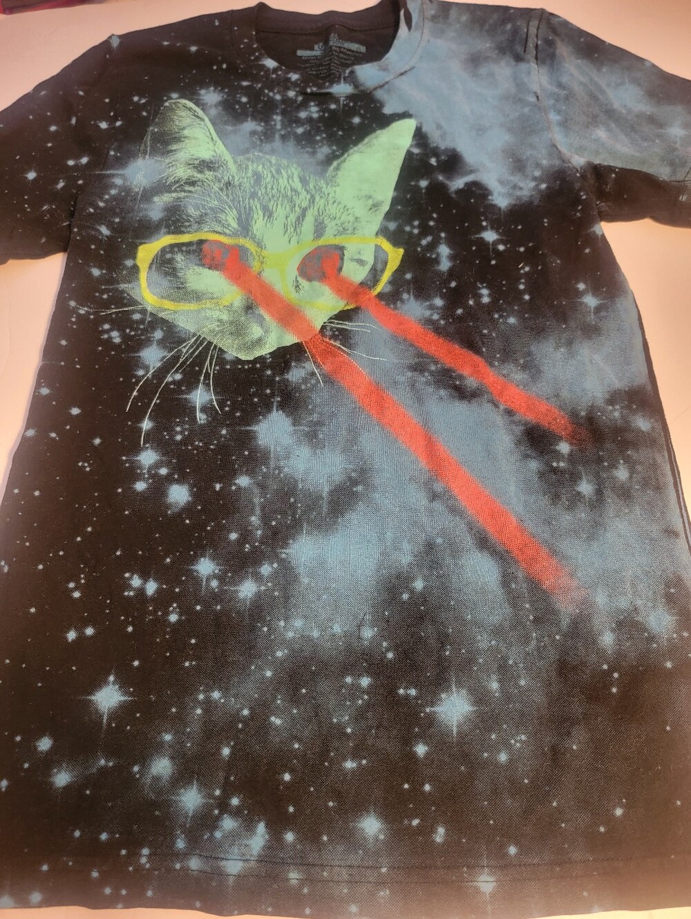 Threadless Mr. mittens big adventure men’s t shirt SMALL